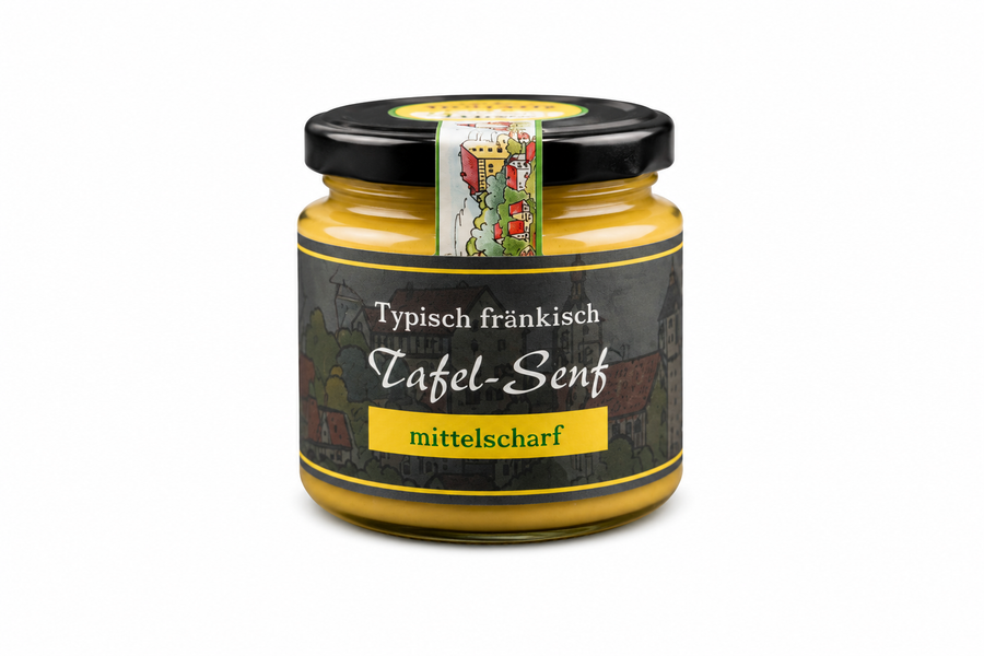 Tafelsenf im Glas